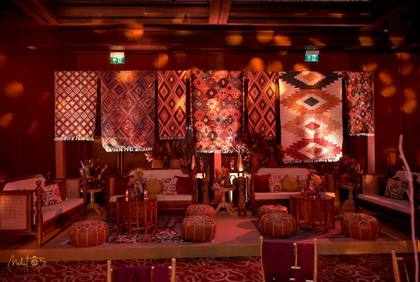 Lounge and Backdrop — Sufi Night decor — ITC Grand Goa